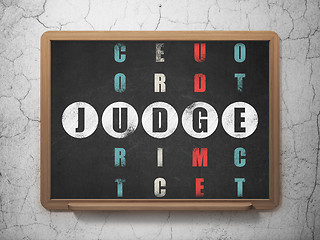 Image showing Law concept: Judge in Crossword Puzzle