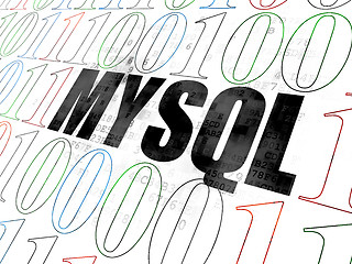 Image showing Software concept: MySQL on Digital background