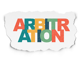 Image showing Law concept: Arbitration on Torn Paper background