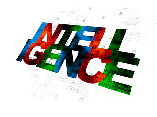 Image showing Studying concept: Intelligence on Digital background