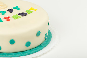 Image showing birthday cake with text happy birthday