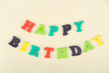 Image showing birthday cake with text happy birthday