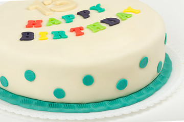 Image showing birthday cake with text happy birthday