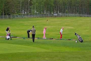 Image showing Golf players.