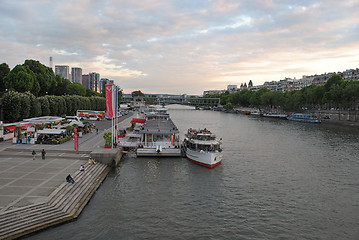 Image showing Seine embankment.