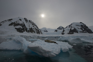 Image showing Mountain view in Antarctica