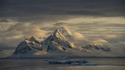 Image showing Mountain view in Antarctica