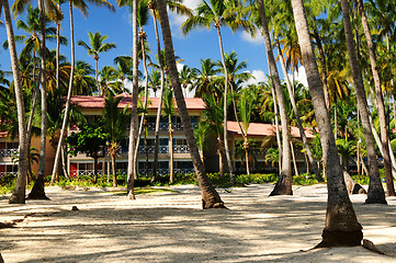 Image showing Hotel at tropical resort