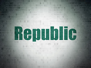 Image showing Political concept: Republic on Digital Paper background