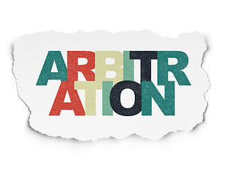 Image showing Law concept: Arbitration on Torn Paper background