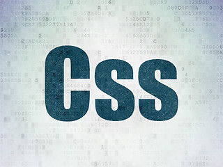 Image showing Database concept: Css on Digital Paper background