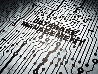 Image showing Programming concept: circuit board with Database Management