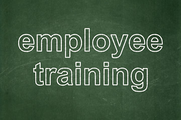 Image showing Learning concept: Employee Training on chalkboard background