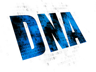 Image showing Health concept: DNA on Digital background