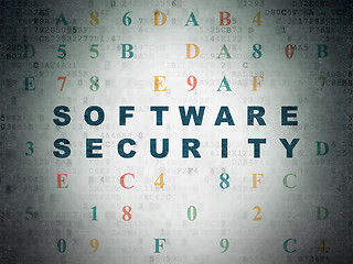 Image showing Privacy concept: Software Security on Digital Paper background