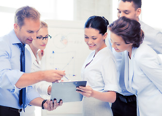 Image showing business team discussing something in office