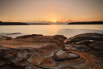 Image showing Sunrise at Edwards Beach, Balmoral