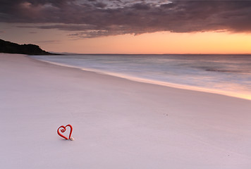 Image showing Dawn on the beach at Jervis Bay