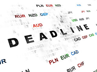 Image showing Finance concept: Deadline on Digital background