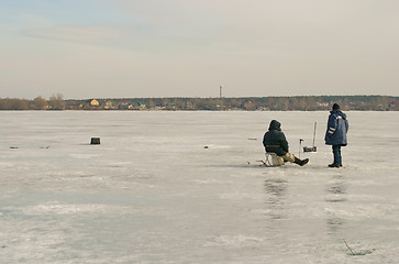 Image showing winter fishing