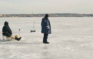 Image showing winter fishing