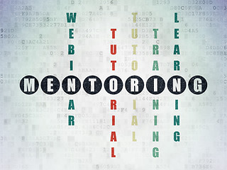 Image showing Studying concept: Mentoring in Crossword Puzzle