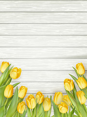 Image showing Yellow tulips. EPS 10