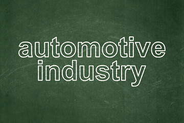 Image showing Industry concept: Automotive Industry on chalkboard background