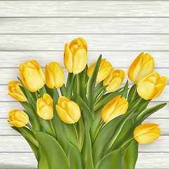 Image showing Yellow tulips. EPS 10