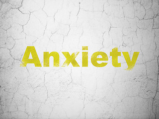 Image showing Medicine concept: Anxiety on wall background