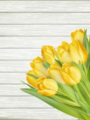 Image showing Yellow tulips. EPS 10