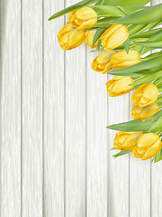 Image showing Yellow tulips. EPS 10