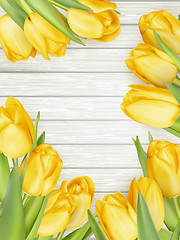 Image showing Yellow tulips. EPS 10