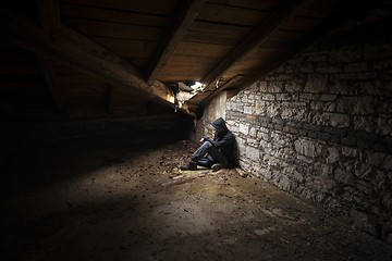 Image showing Abandoned building interior