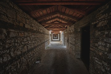 Image showing Abandoned building interior