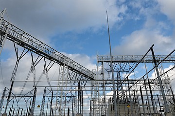 Image showing High voltage electric station