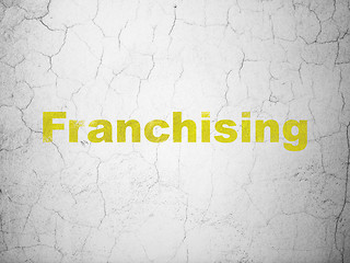Image showing Finance concept: Franchising on wall background