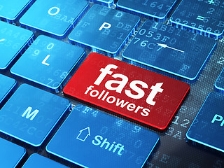 Image showing Finance concept: Fast Followers on computer keyboard background