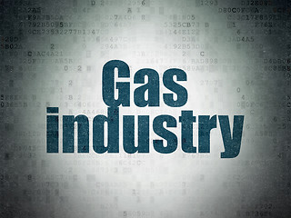 Image showing Industry concept: Gas Industry on Digital Paper background