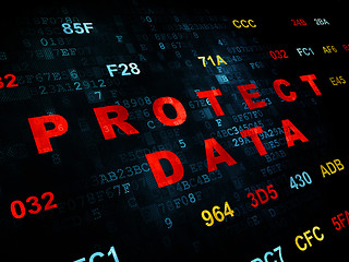 Image showing Security concept: Protect Data on Digital background