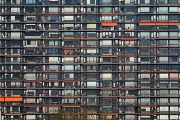 Image showing Texture of a building outdoors