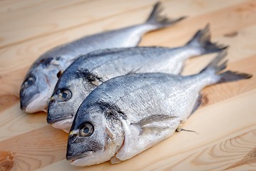 Image showing Cooking fish on the grill