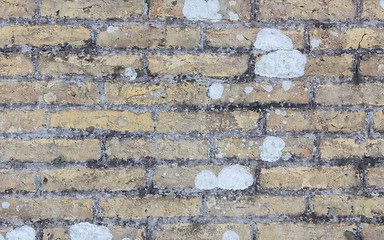 Image showing Background of old vintage dirty brick wall