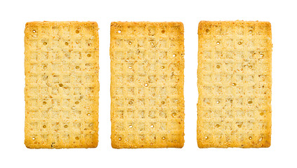 Image showing Simple crackers isolated
