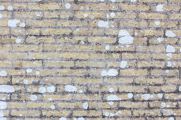 Image showing Background of old vintage dirty brick wall