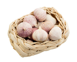 Image showing Raw garlic (small) isolated