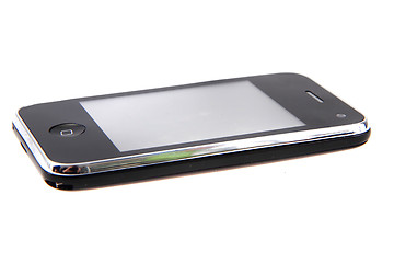 Image showing black mobile phone 