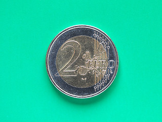 Image showing Two Euro coin money