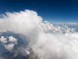 Image showing Clouds on Alps