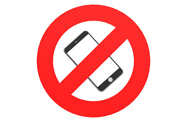 Image showing No mobile phone sign